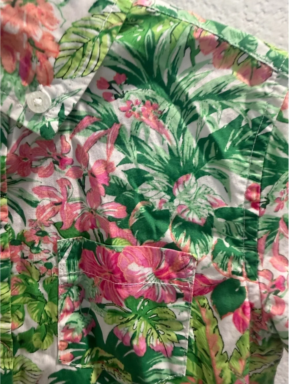 Janie and Jack Boys Beach printed button down